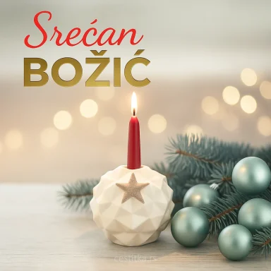Честитка за Божић, Божићна честитка, cestitka za Bozic