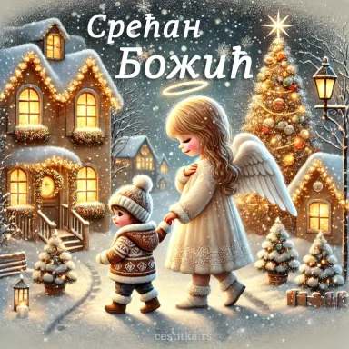 Честитка за Божић, cestitka za bozic, Срећан Божић